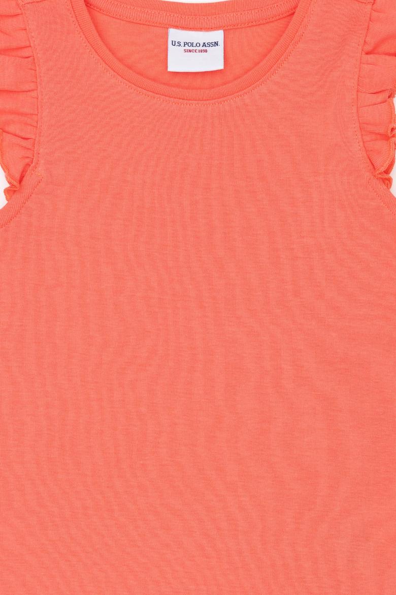 Kız Çocuk Somon Kolsuz Tişört - 50271883051