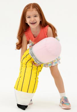 Kız Çocuk Somon Kolsuz Tişört - 50271883051