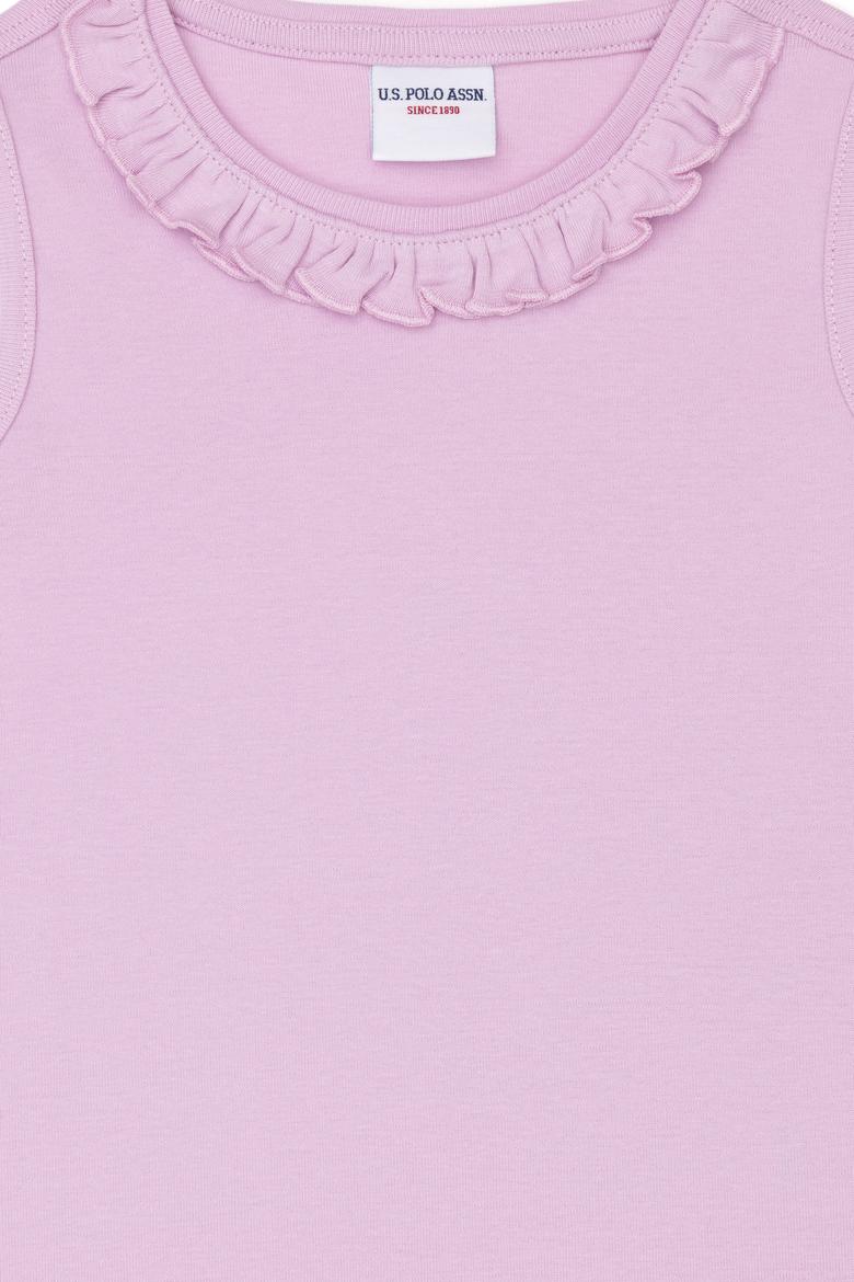 Kız Çocuk Manolya Kolsuz Tişört - 50271884013