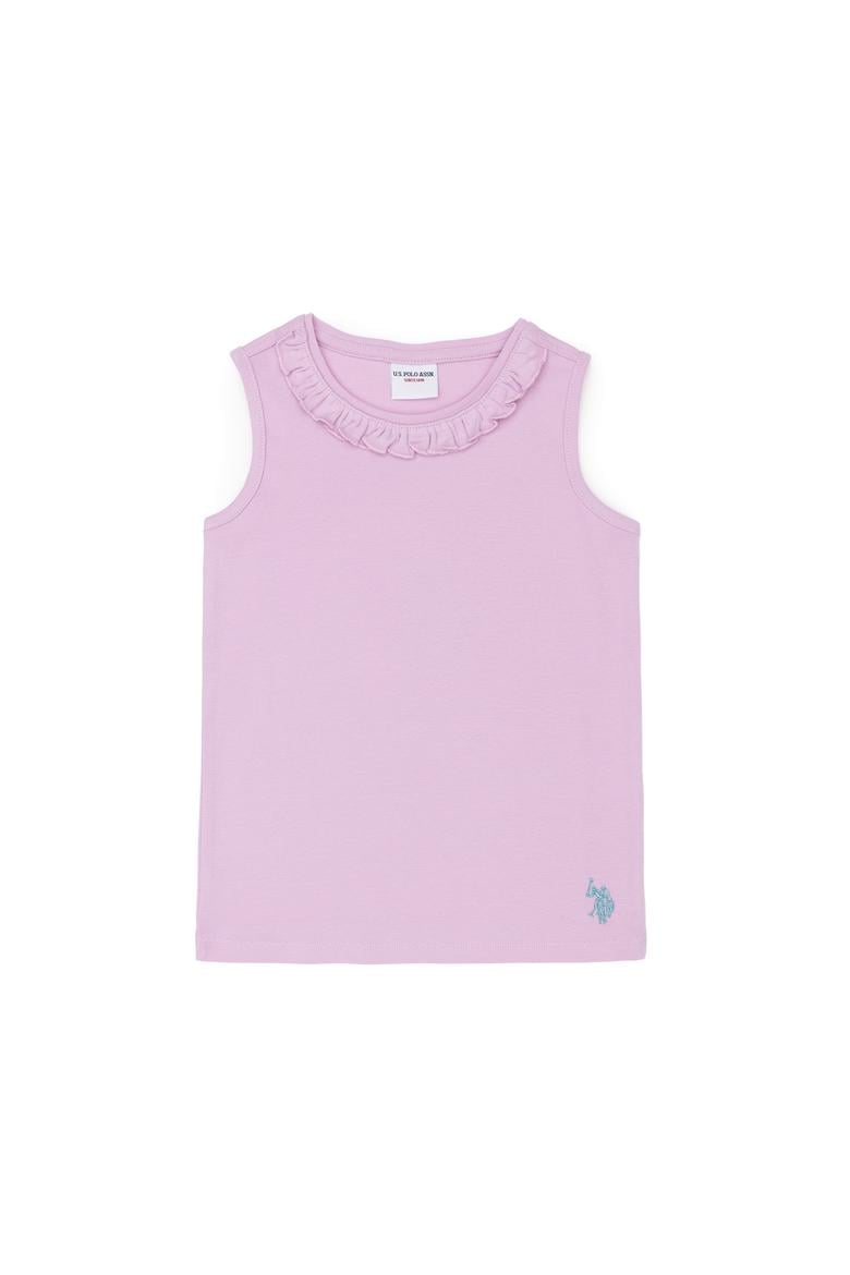 Kız Çocuk Manolya Kolsuz Tişört - 50271884013