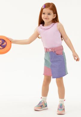 Kız Çocuk Manolya Kolsuz Tişört - 50271884013