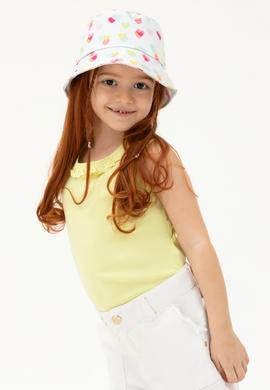 Kız Çocuk Açık Sarı Kolsuz Tişört - 50271884045