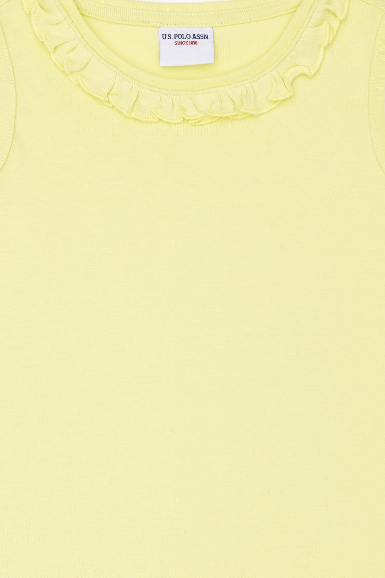 Kız Çocuk Açık Sarı Kolsuz Tişört - 50271884045