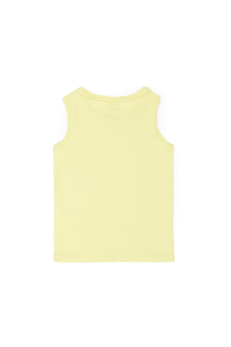 Kız Çocuk Açık Sarı Kolsuz Tişört - 50271884045
