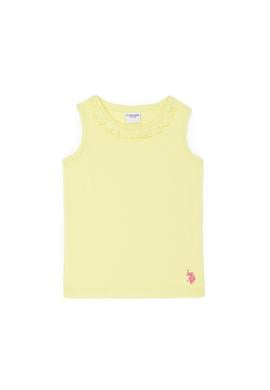 Kız Çocuk Açık Sarı Kolsuz Tişört - 50271884045