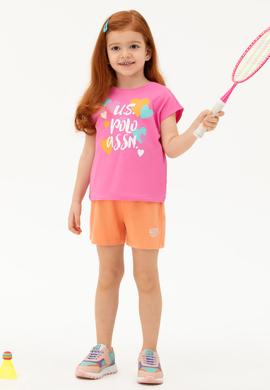 Kız Çocuk Pembe Tişört - 50269323009