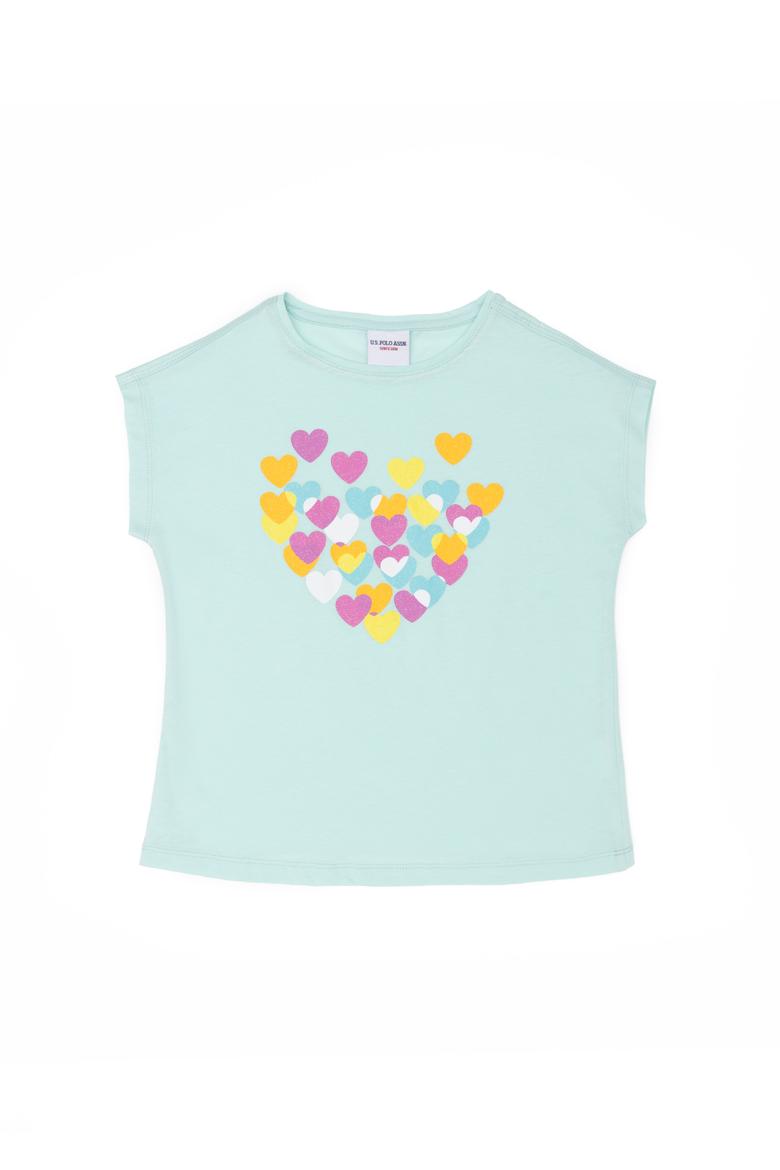 Kız Çocuk Su Yeşili Tişört - 50269167001