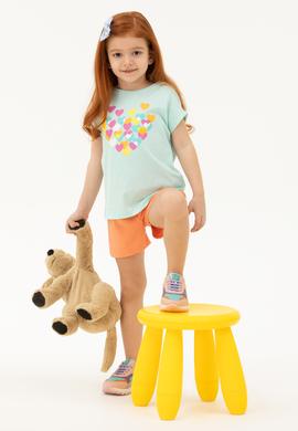 Kız Çocuk Su Yeşili Tişört - 50269167001