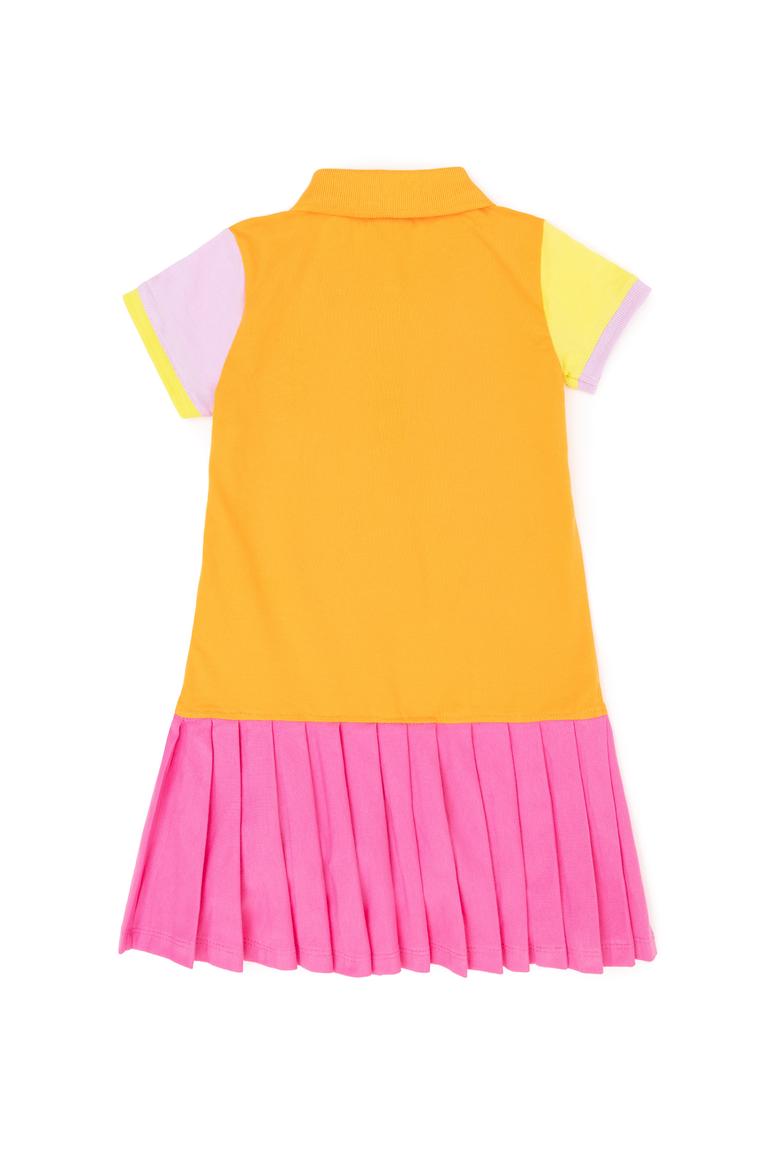 Kız Çocuk Turuncu Örme Elbise - 50263457028
