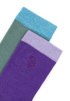 Kız Çocuk Simli 2'li Soket Çorap - 50281728003