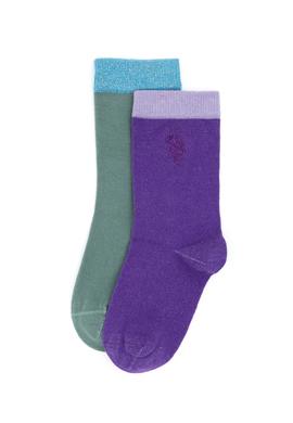 Kız Çocuk Simli 2'li Soket Çorap - 50281728003