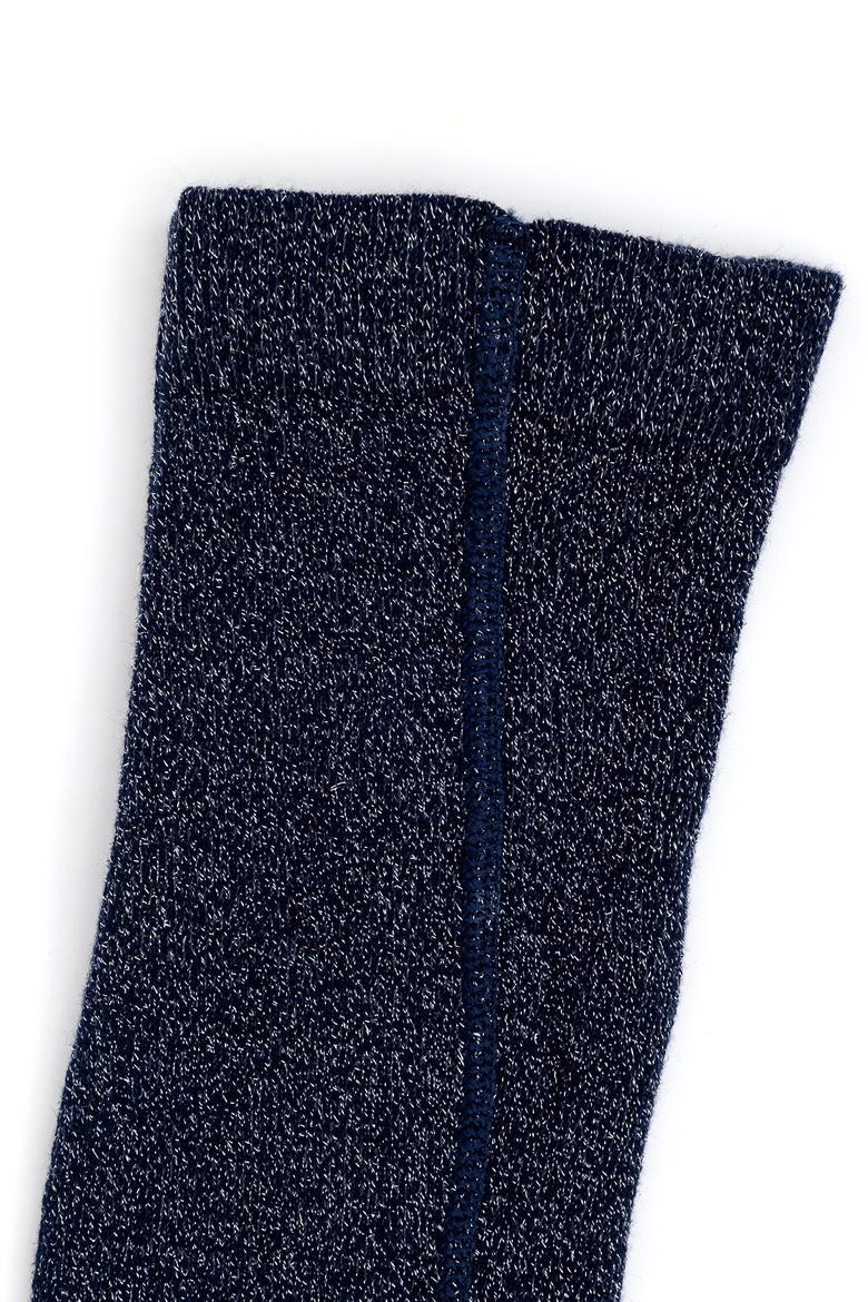 Kız Çocuk Lacivert Simli Külotlu Çorap - 50274143001