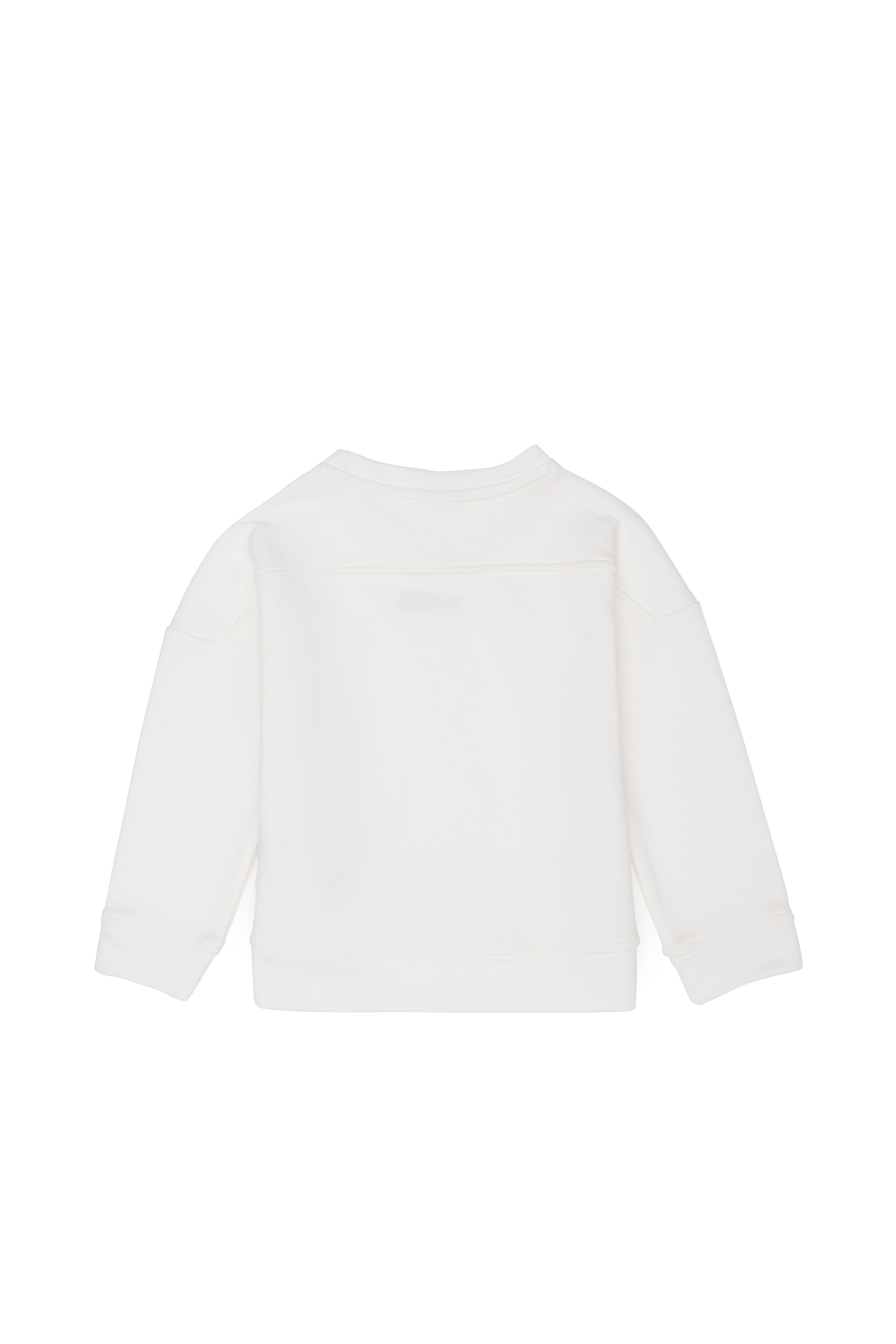 Çocuk Ekru Basic Bisiklet Yaka Sweatshirt - Image 5