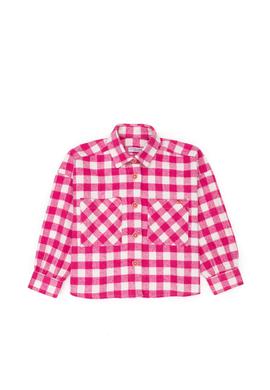 Kız Çocuk Nar Çiçeği Uzun Kollu Gömlek - 50255257022