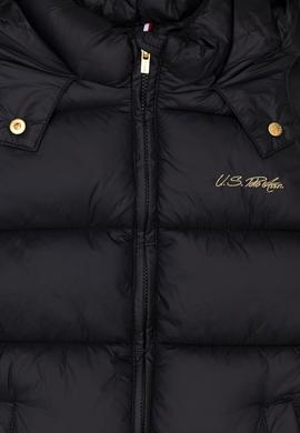 Kız Çocuk Siyah Kapüşonlu Yelek - 50271549014