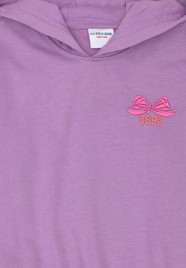 Kız Çocuk Lila Kapüşonlu Sweatshirt - 50276900003