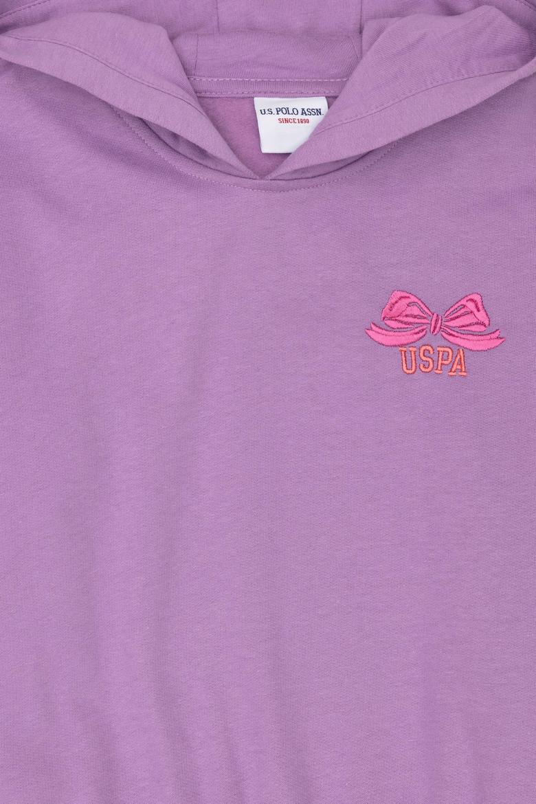 Kız Çocuk Lila Kapüşonlu Sweatshirt - 50276900003
