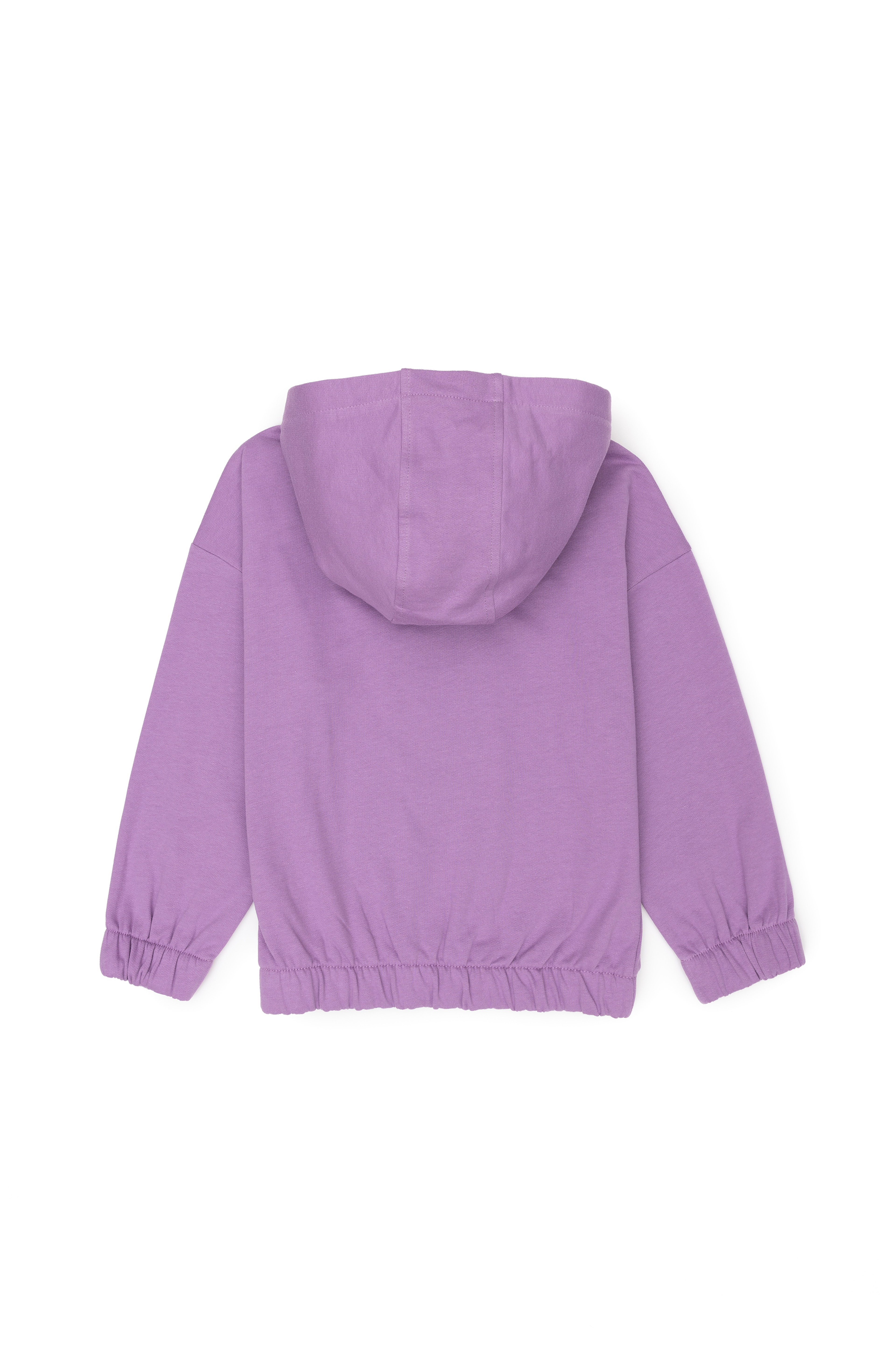 Kız Çocuk Lila Kapüşonlu Sweatshirt - Image 2