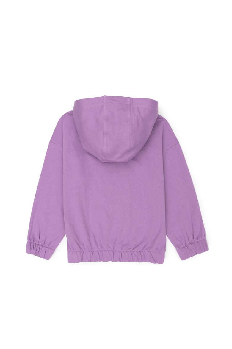 Kız Çocuk Lila Kapüşonlu Sweatshirt - 50276900003