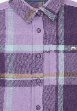 Kız Çocuk Mor Uzun Kollu Gömlek - 50272393002