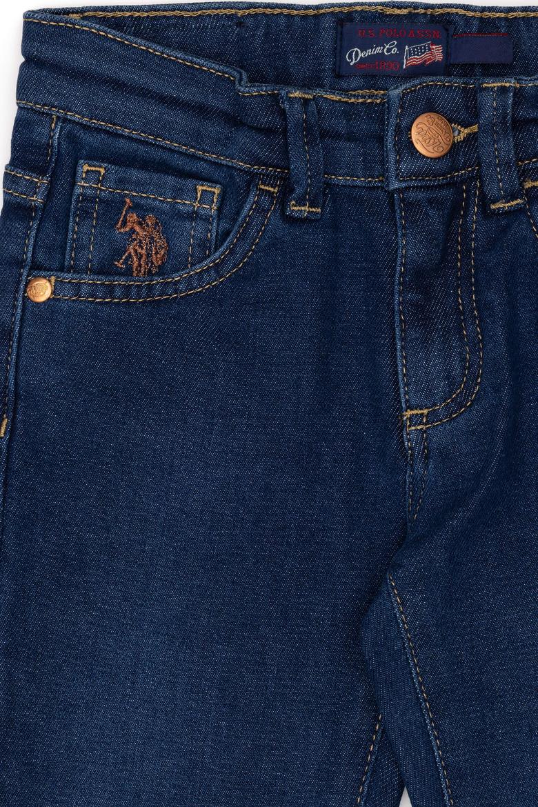 Kız Çocuk Koyu Mavi Jean Pantolon - 50275505002