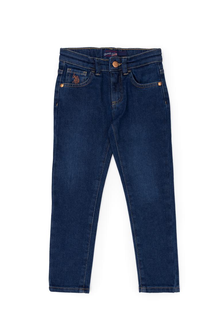 Kız Çocuk Koyu Mavi Jean Pantolon - 50275505002