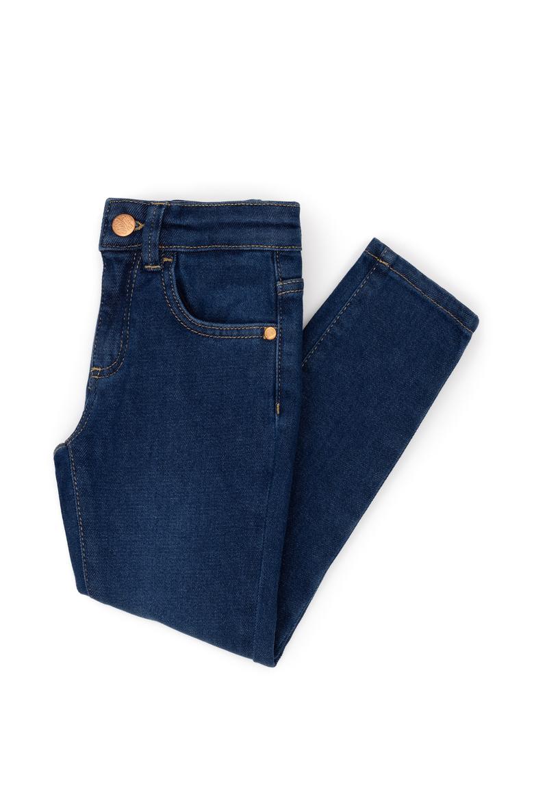 Kız Çocuk Koyu Mavi Jean Pantolon - 50275505002
