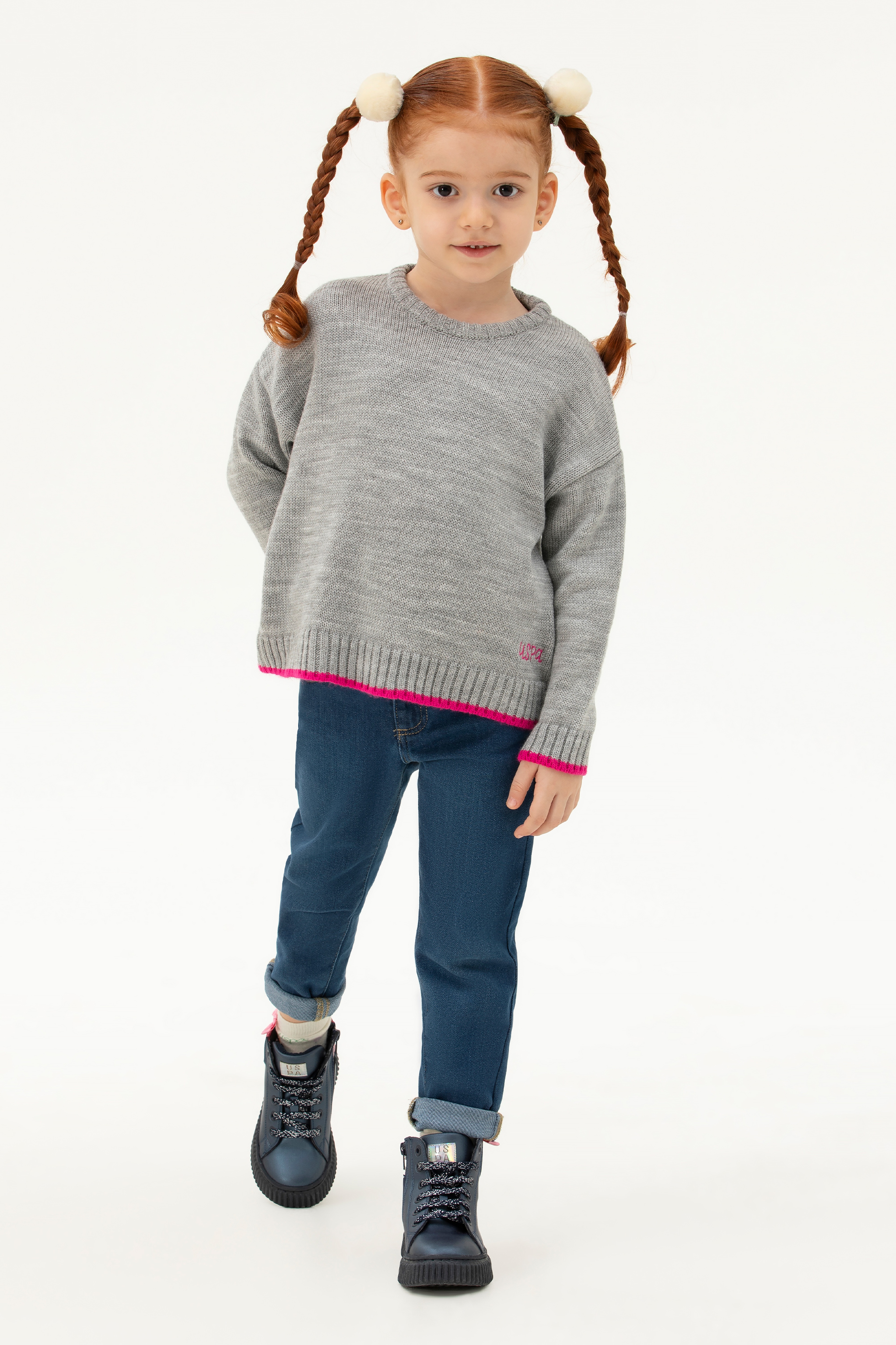Kız Çocuk Mavi Jean Pantolon - Image 1