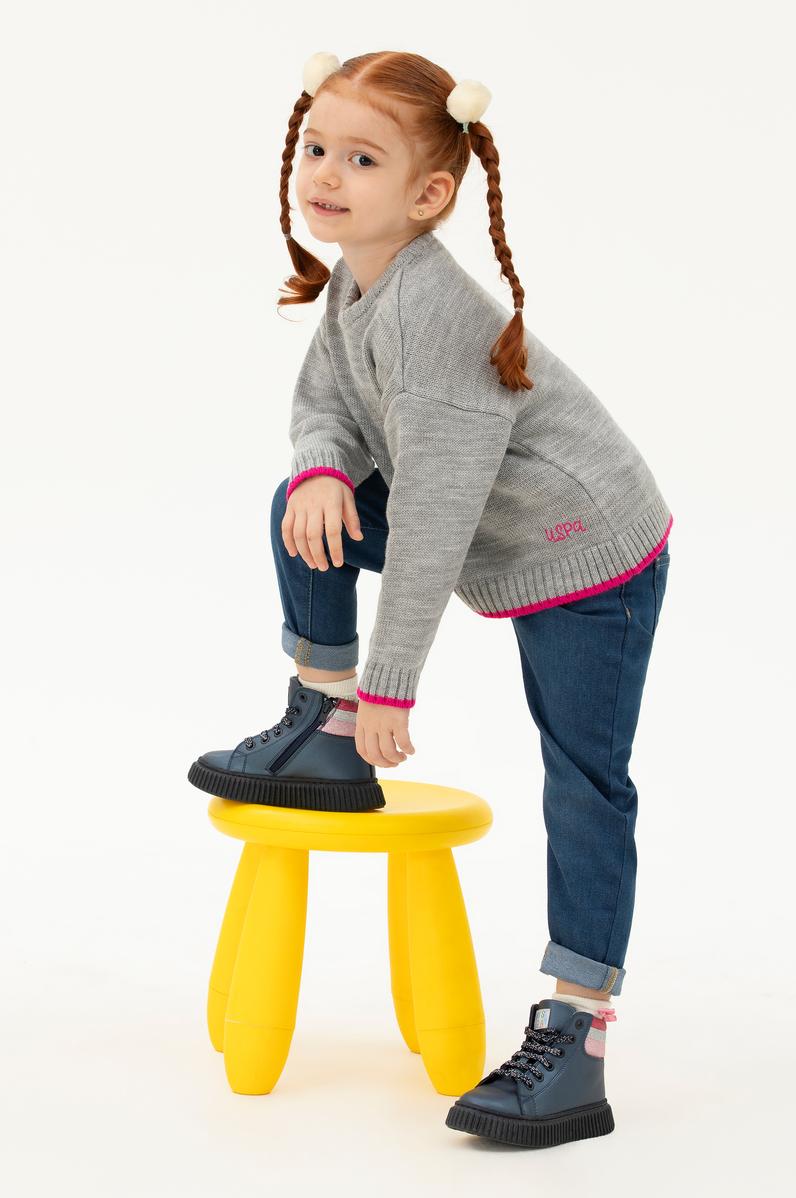 Kız Çocuk Mavi Jean Pantolon