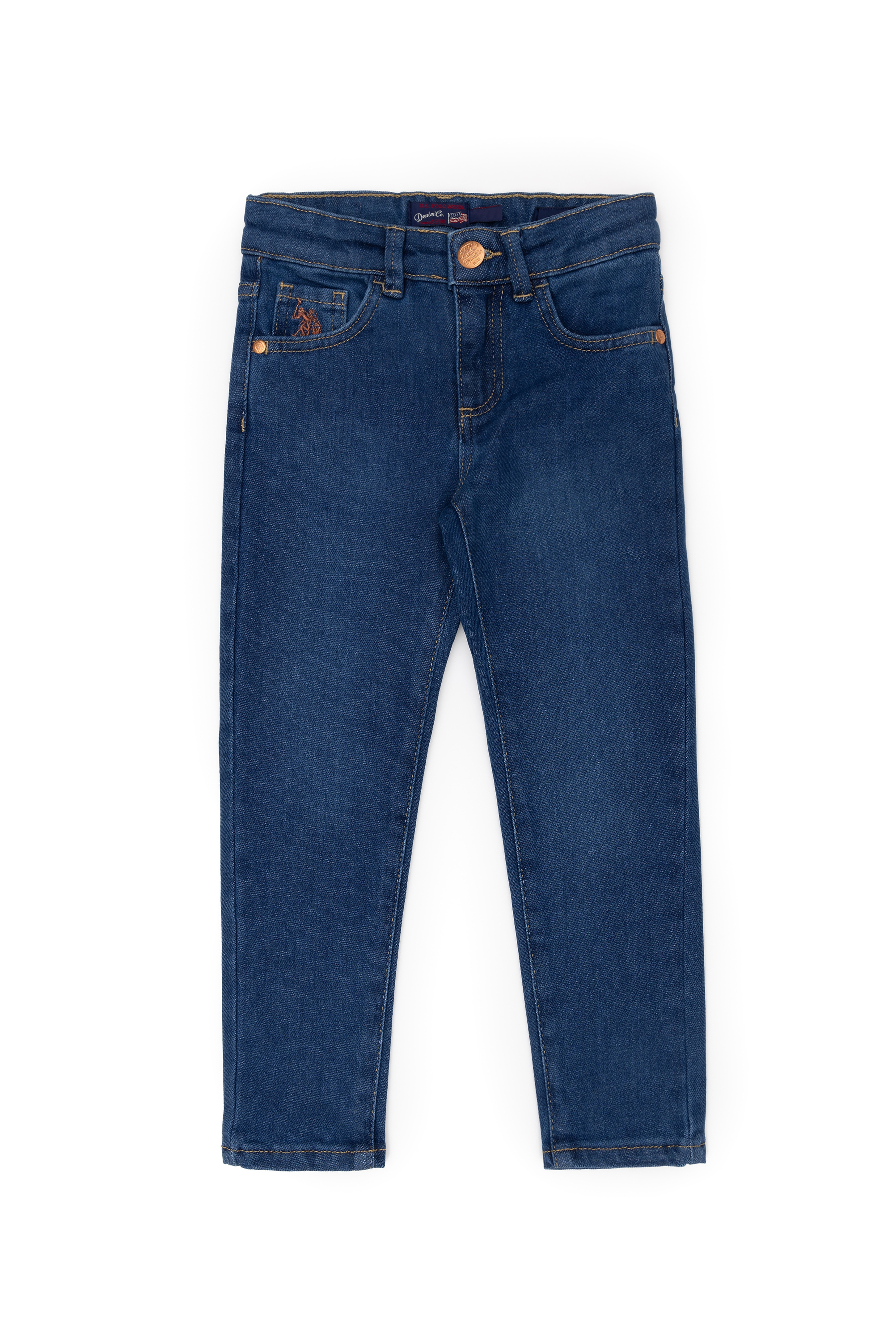 Kız Çocuk Mavi Jean Pantolon - Image 4