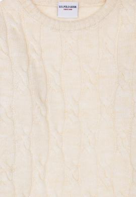 Kız Çocuk Krem Melanj Kazak - 50276993033