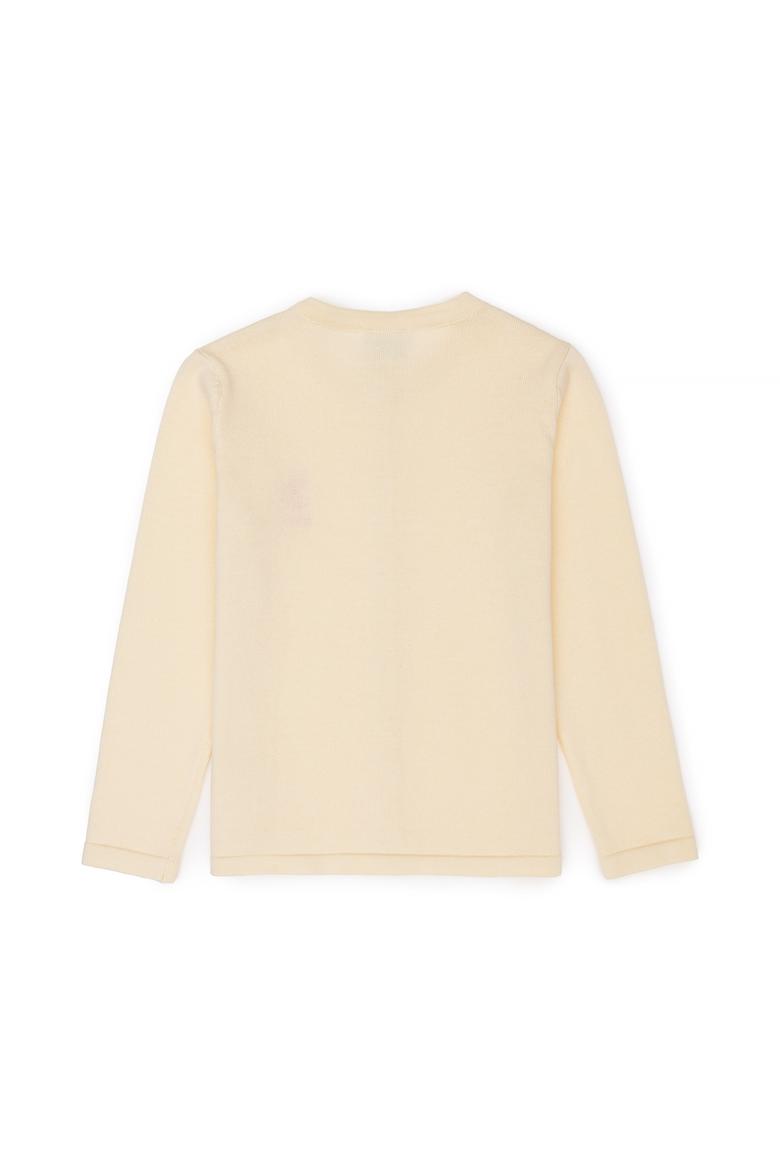 Kız Çocuk Krem Triko Hırka - 50277083001