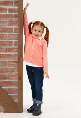 Kız Çocuk Somon Triko Hırka - 50277083018