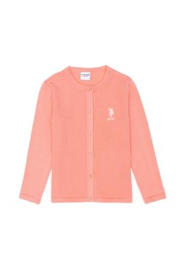 Kız Çocuk Somon Triko Hırka - 50277083018