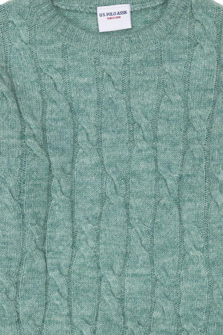 Kız Çocuk Mint Melanj Kazak - 50276993032