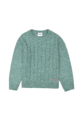 Kız Çocuk Mint Melanj Kazak - 50276993032