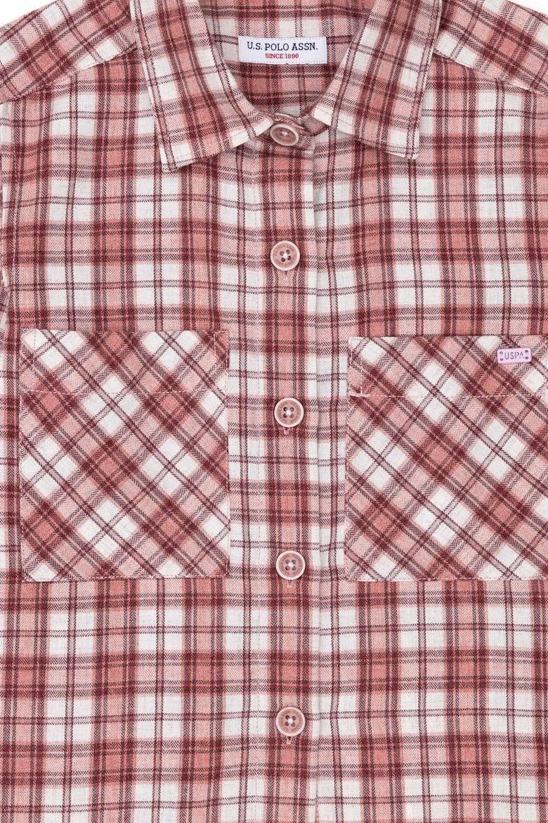 Kız Çocuk Pembe Uzun Kollu Gömlek - 50280035012