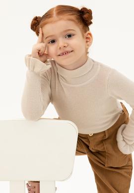 Kız Çocuk Krem Melanj Kazak - 50277085006