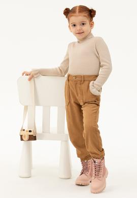 Kız Çocuk Krem Melanj Kazak - 50277085004