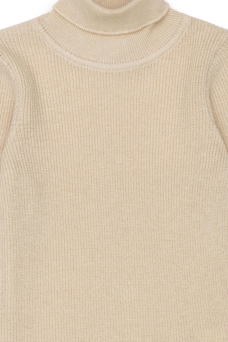 Kız Çocuk Krem Melanj Kazak - 50277085004