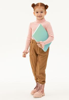 Kız Çocuk Toz Pembe Kazak - 50277085024