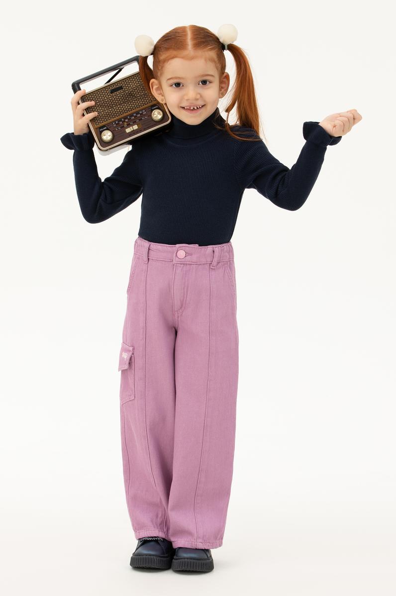 Kız Çocuk Lacivert Kazak