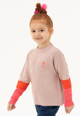 Kız Çocuk Pudra Kazak - 50276992011