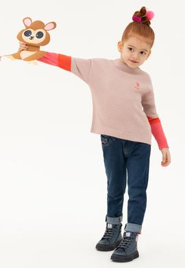 Kız Çocuk Pudra Kazak - 50276992011