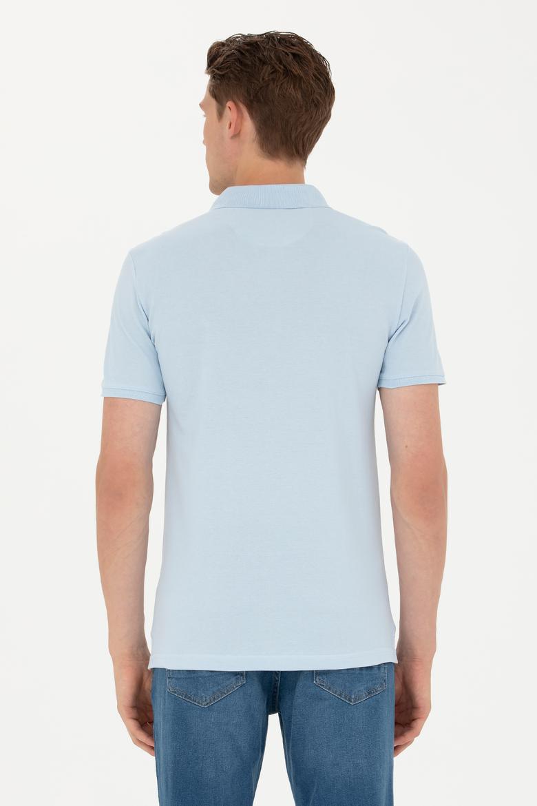Erkek Açık Mavi Basic Tişört - 50263238227