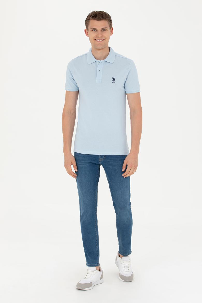 Erkek Açık Mavi Basic Tişört - 50263238227