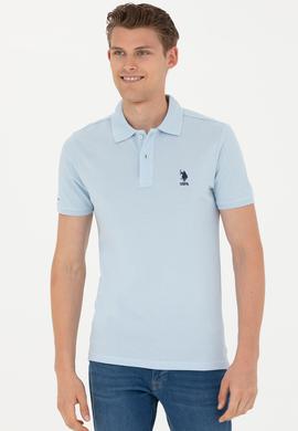 Erkek Açık Mavi Basic Tişört - 50263238227