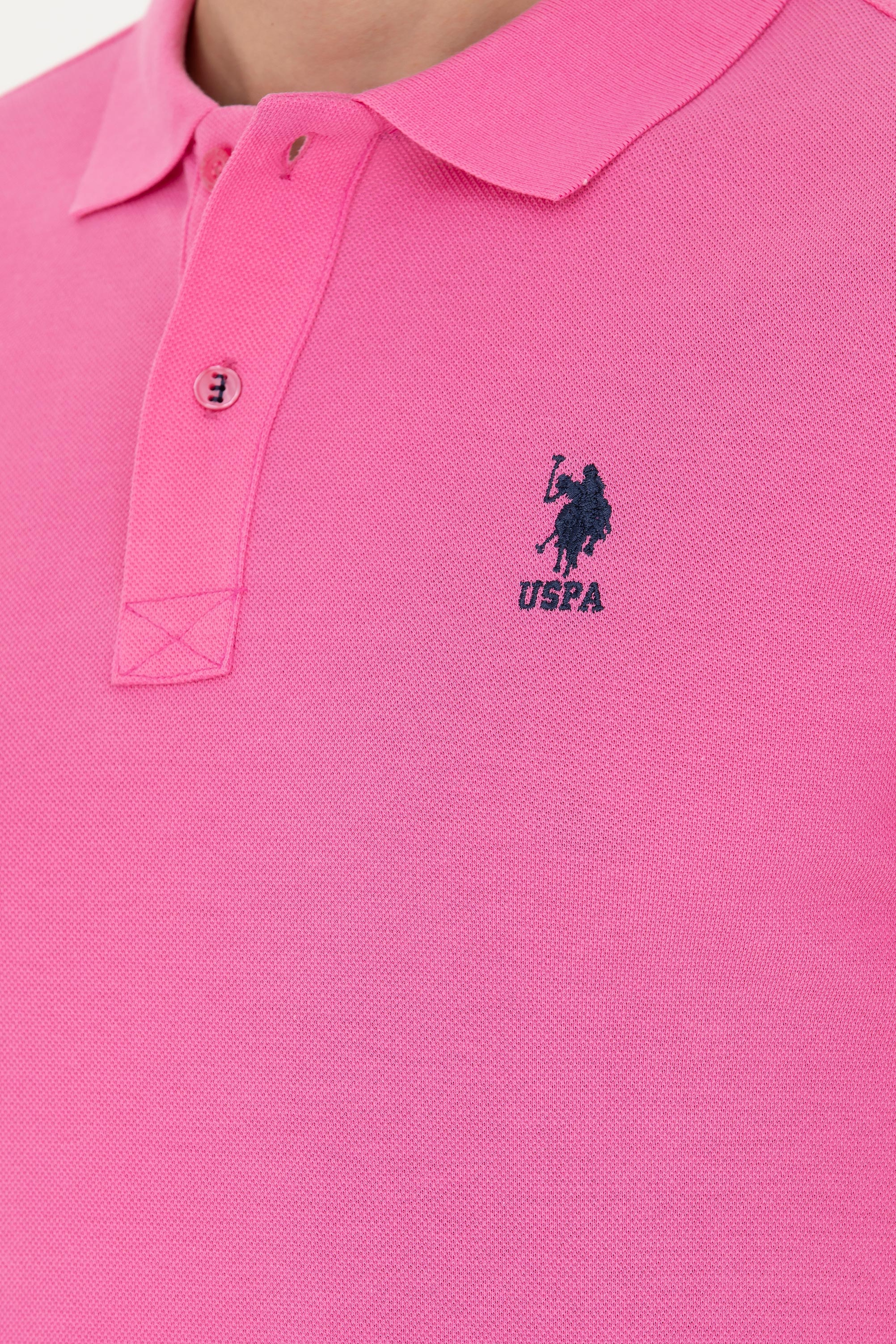 Erkek Pembe Basic Tişört - Image 7