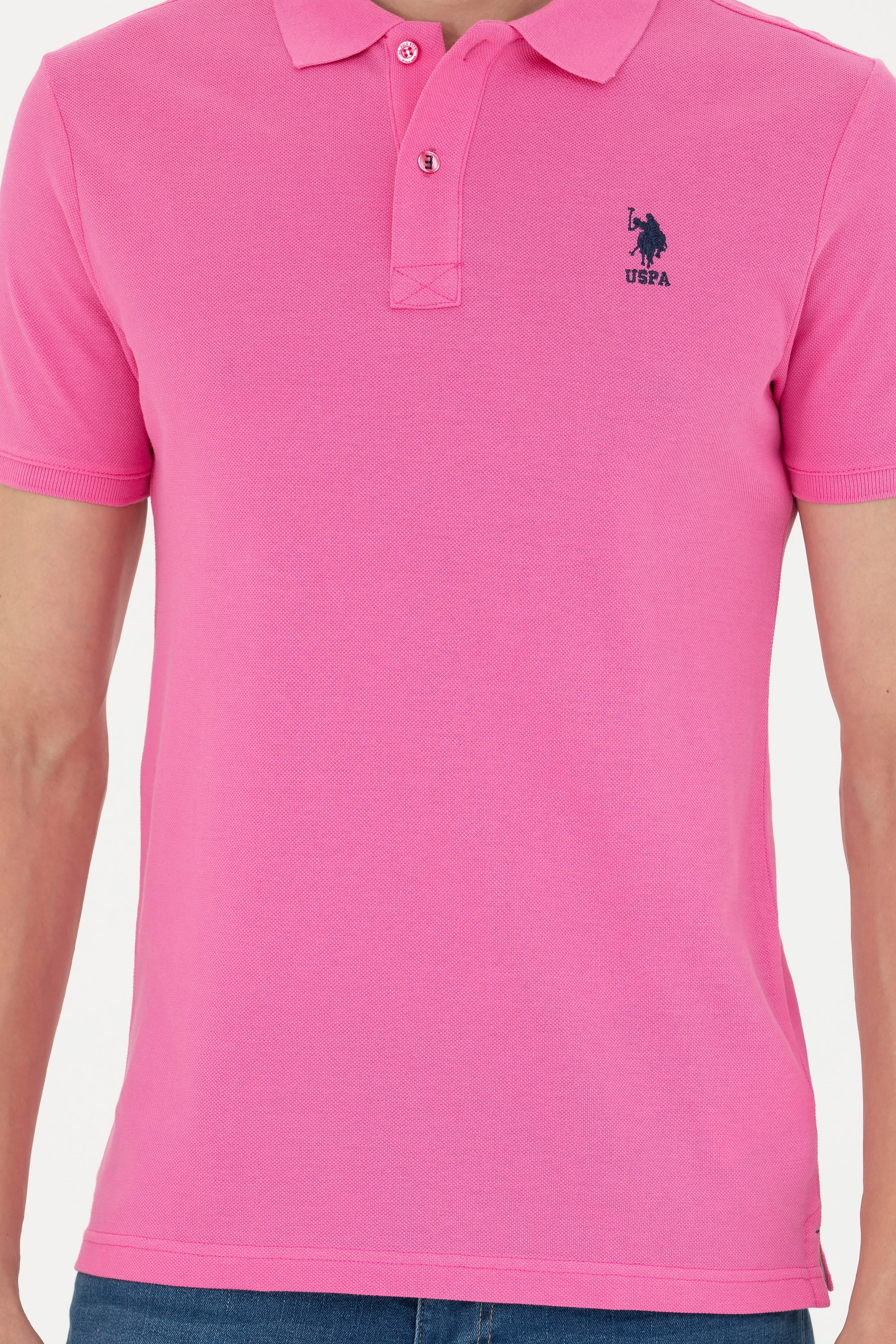Erkek Pembe Basic Tişört