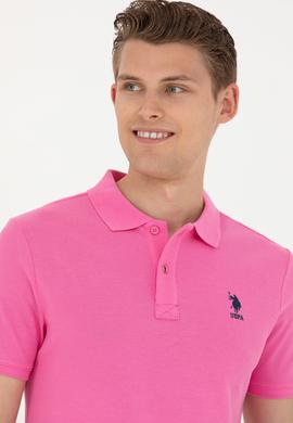 Erkek Pembe Basic Tişört - 50263238314